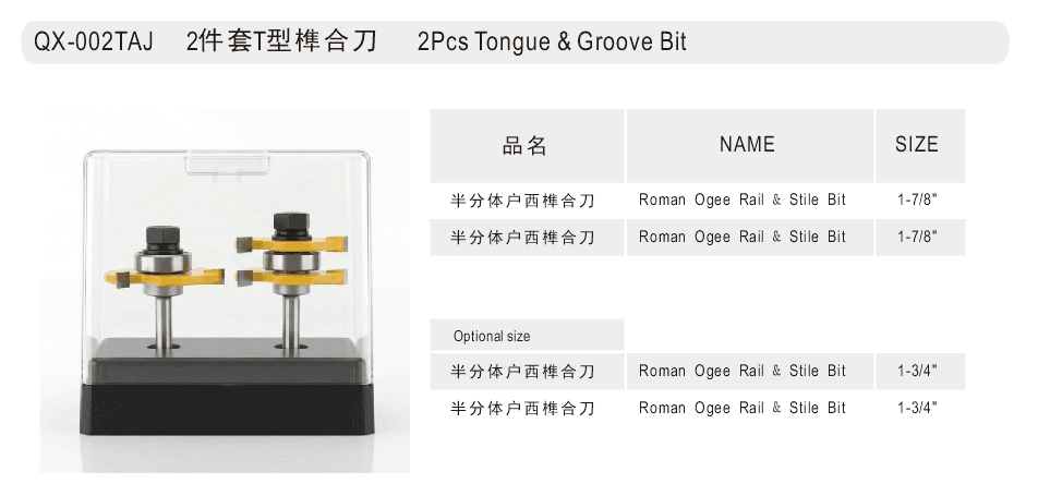 Tongue & Groove Set - Detail